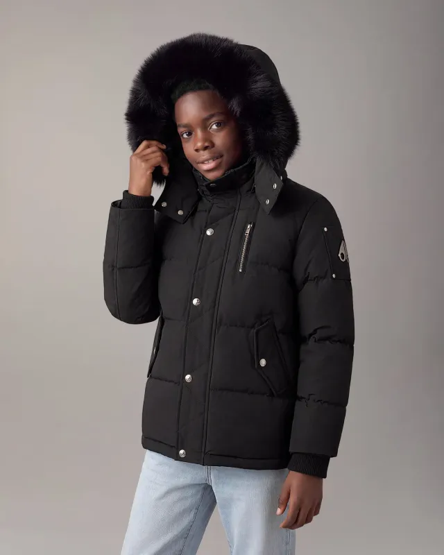 Moose Knuckles Originals Original Down 3Q doudoune enfant noir grand froid