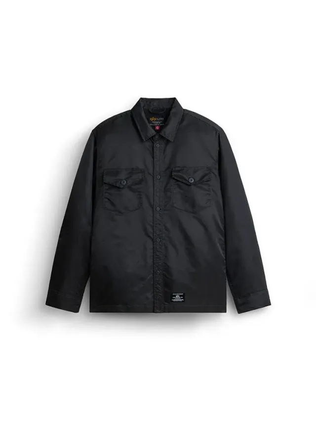 Alpha Industries LS Flight surchemise Charcoal nylon