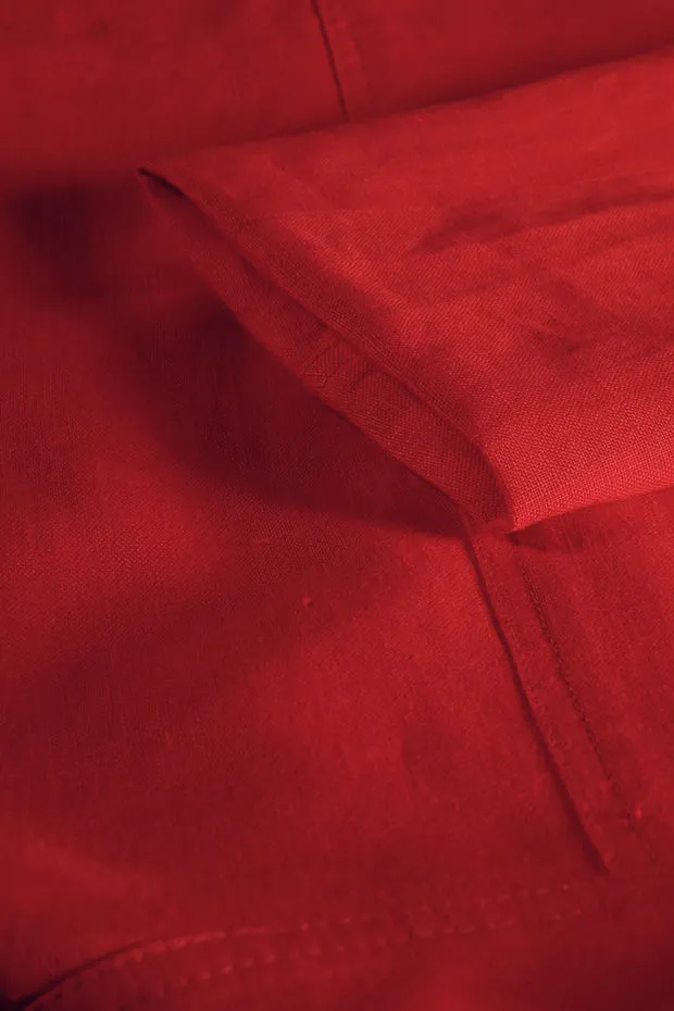 Hollington Megève veste lin pur rouge légère