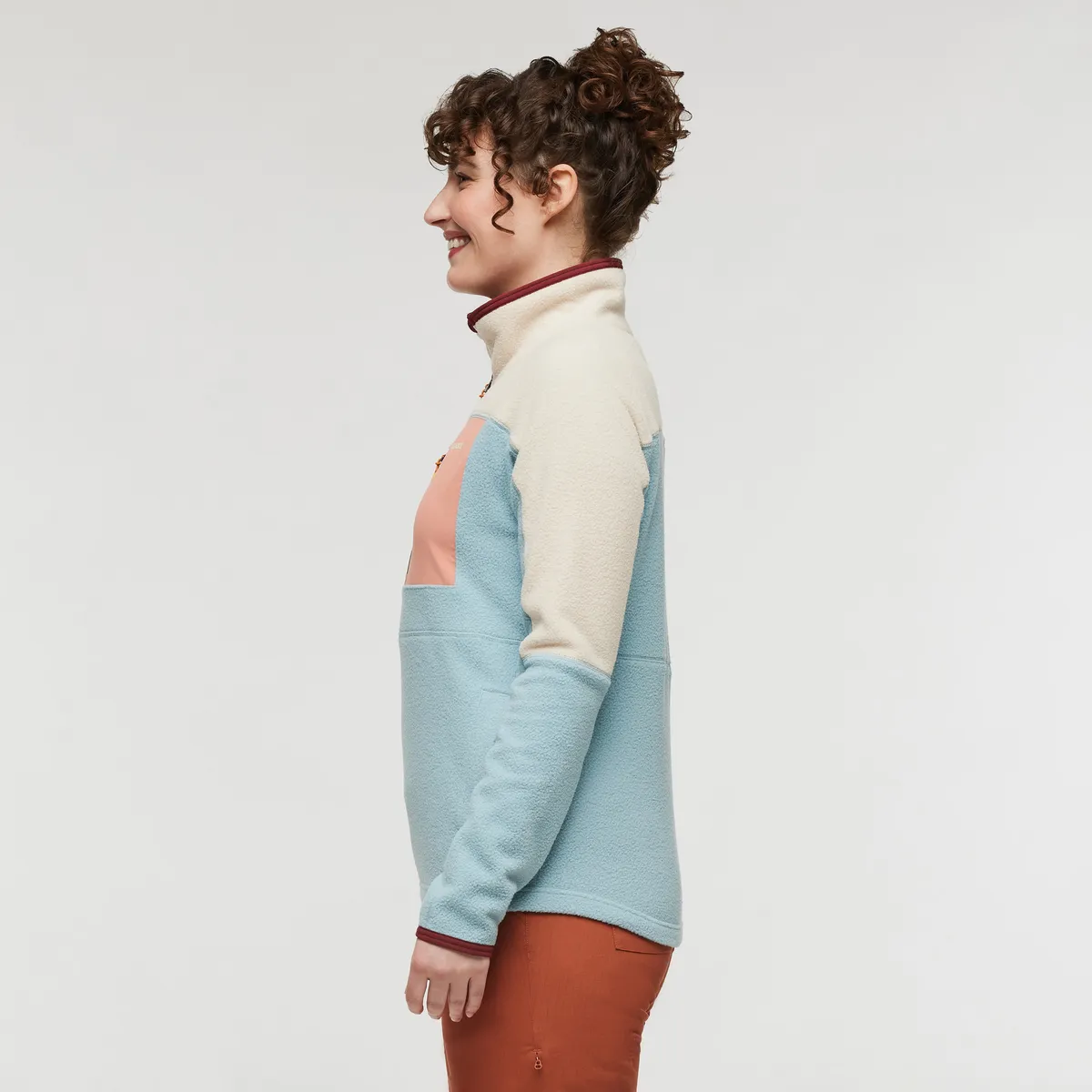 Cotopaxi Abrazo polaire demi-zip femme cream sea spray