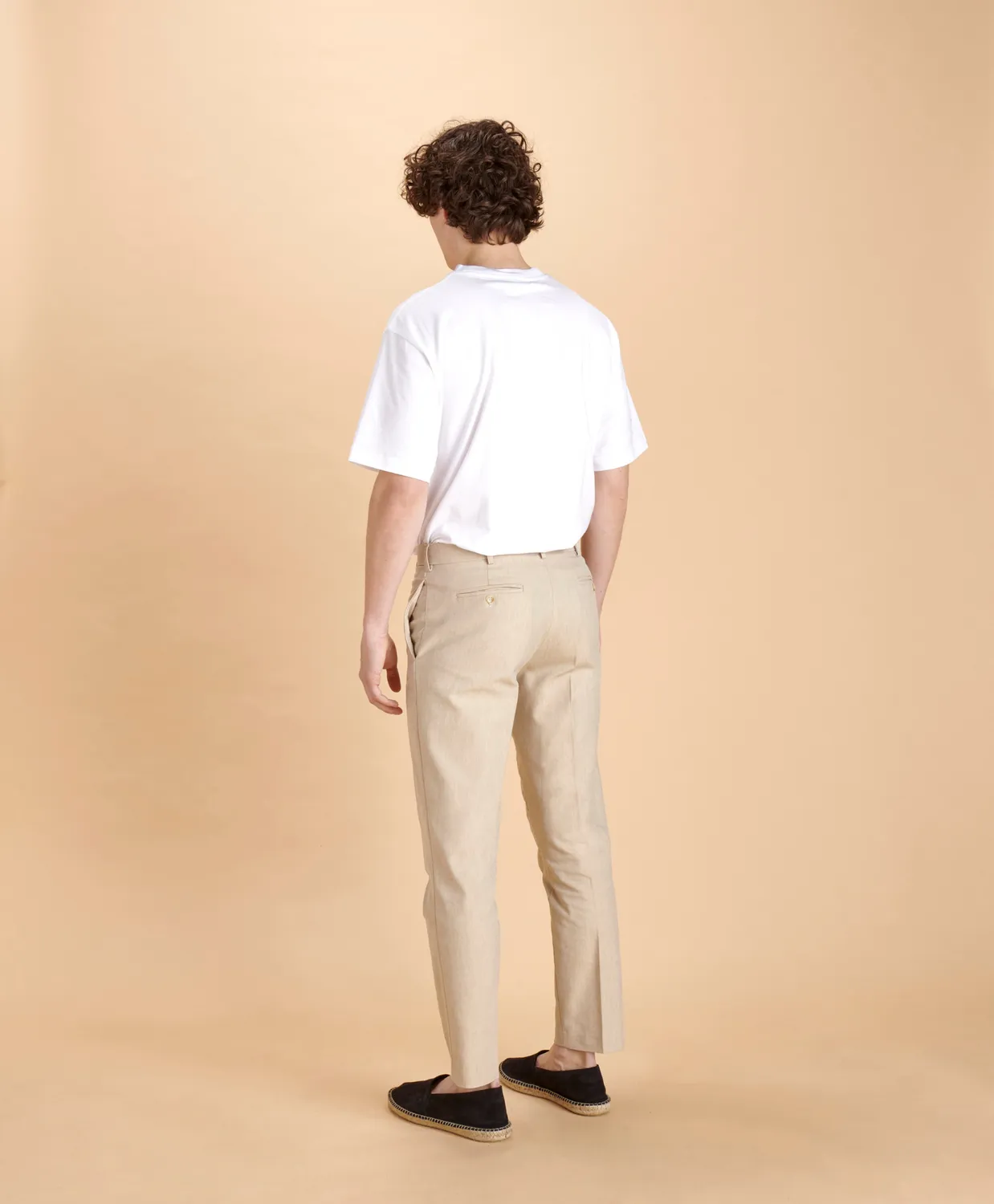 SOUBACQ Le Pantalon Séville homme pantalon coton champagne
