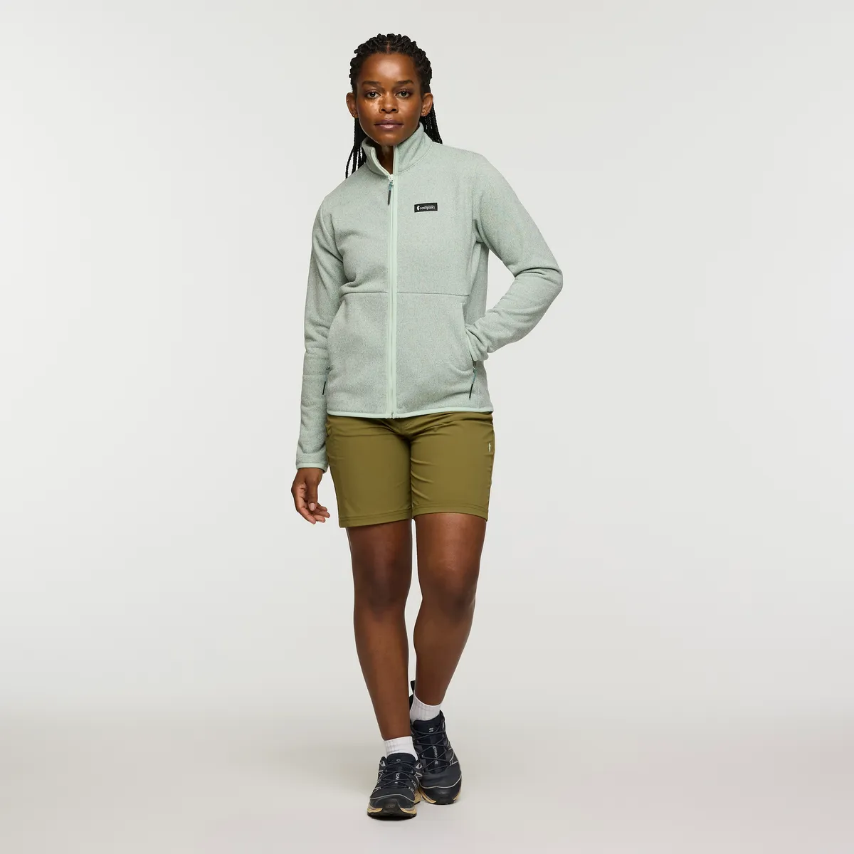 Cotopaxi Envo veste polaire femme Heather Foam zippée