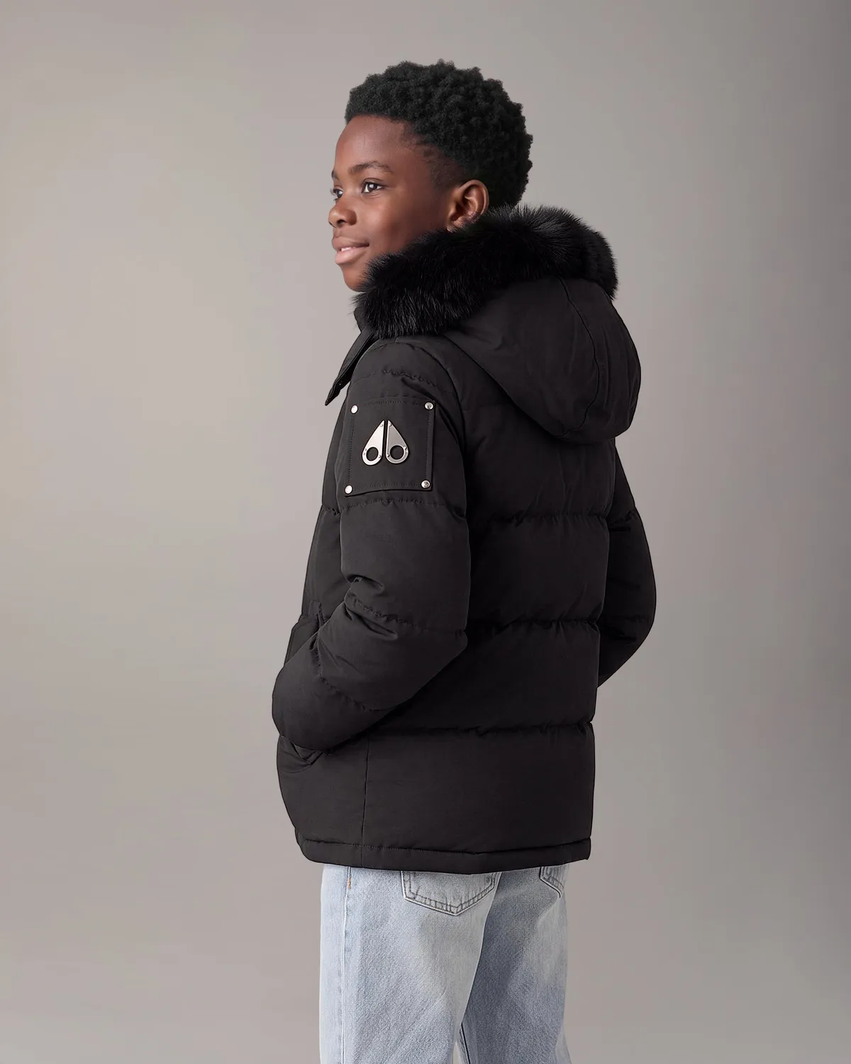 Moose Knuckles Originals Original Down 3Q doudoune enfant noir grand froid