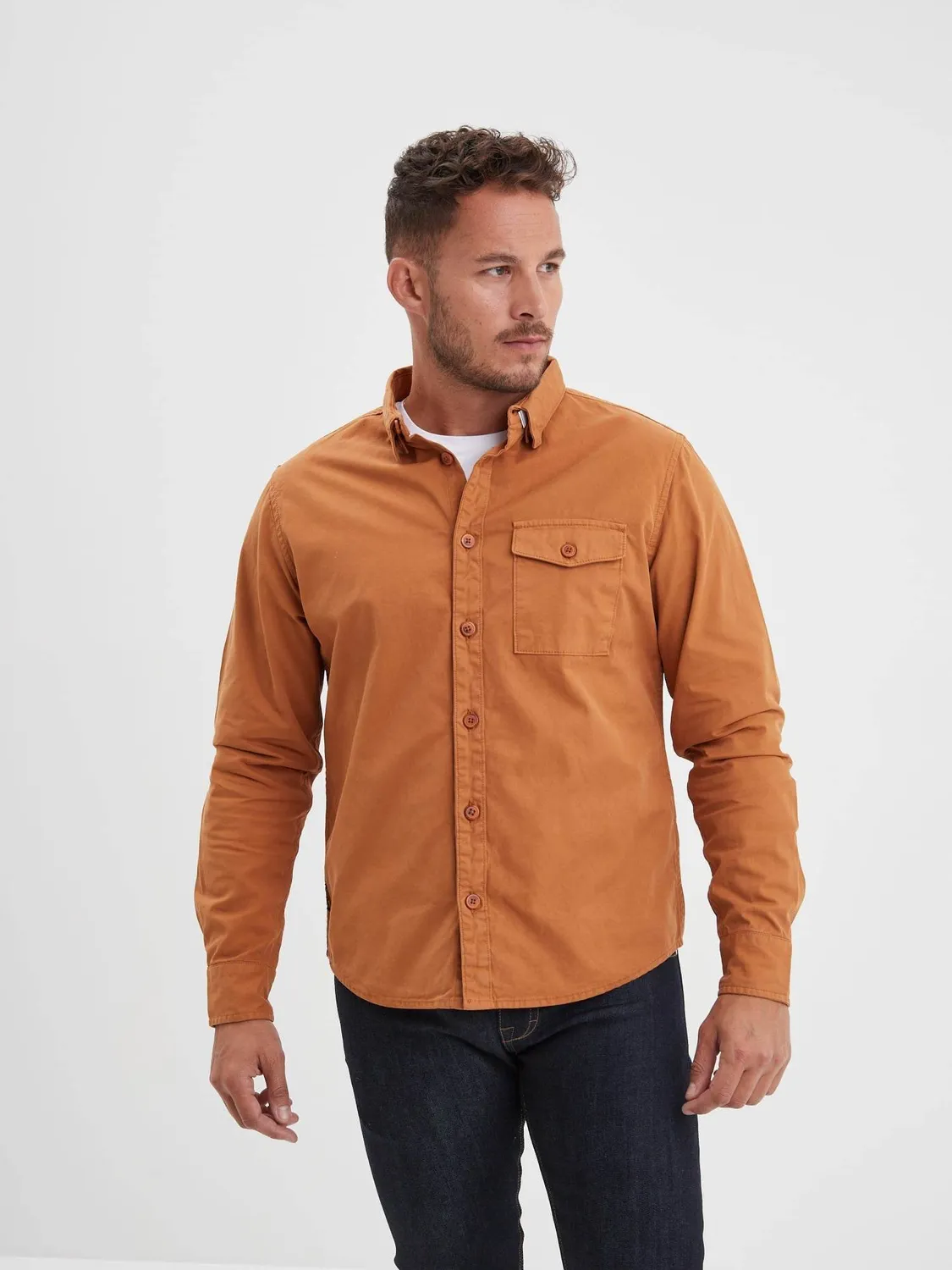 Daytona Vassar chemise workwear bleu de chine coton épais
