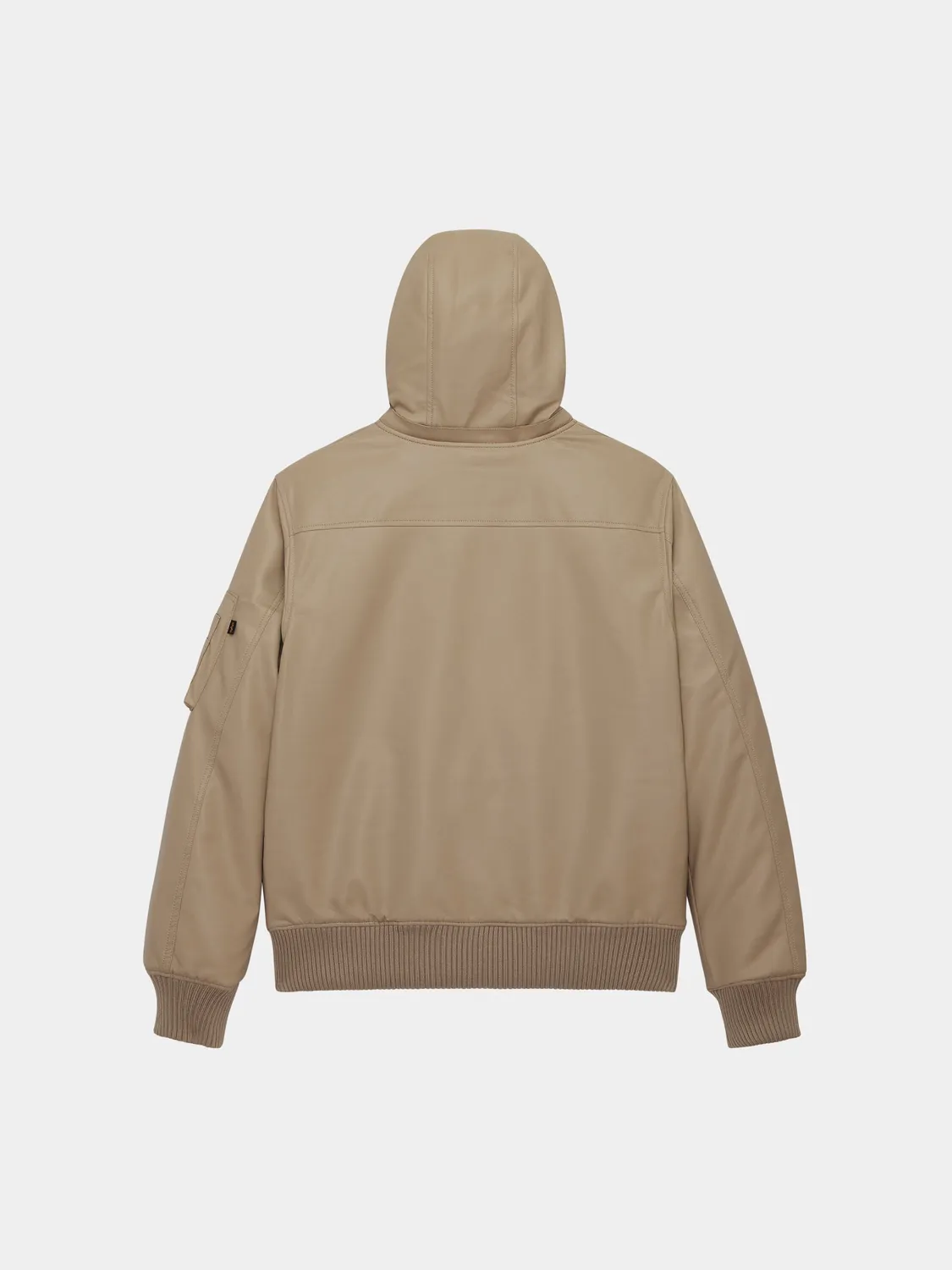 Alpha Industries Hooded Rib Flight blouson Vintage Khaki similicuir