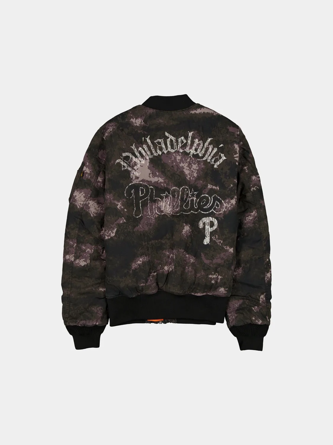 Alpha Industries MA-1 Phillies blouson bomber camouflage noir réversible