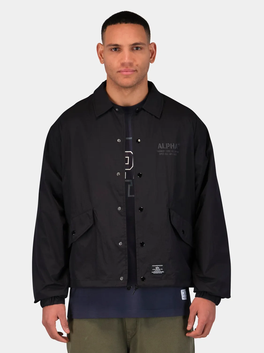Alpha Industries Coaches veste homme légère noire