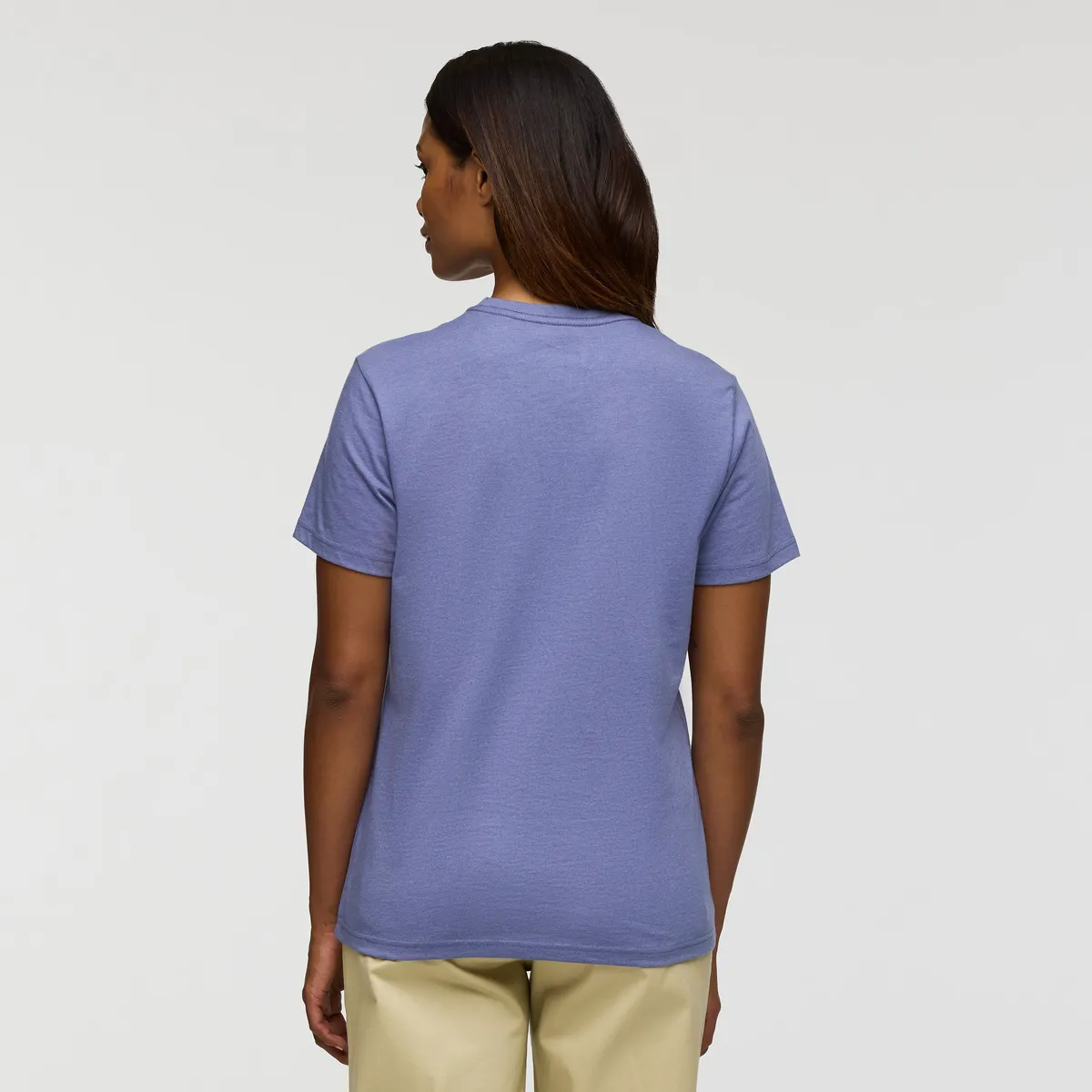 Cotopaxi Sunrise Lake t-shirt femme bleu smoke coton bio