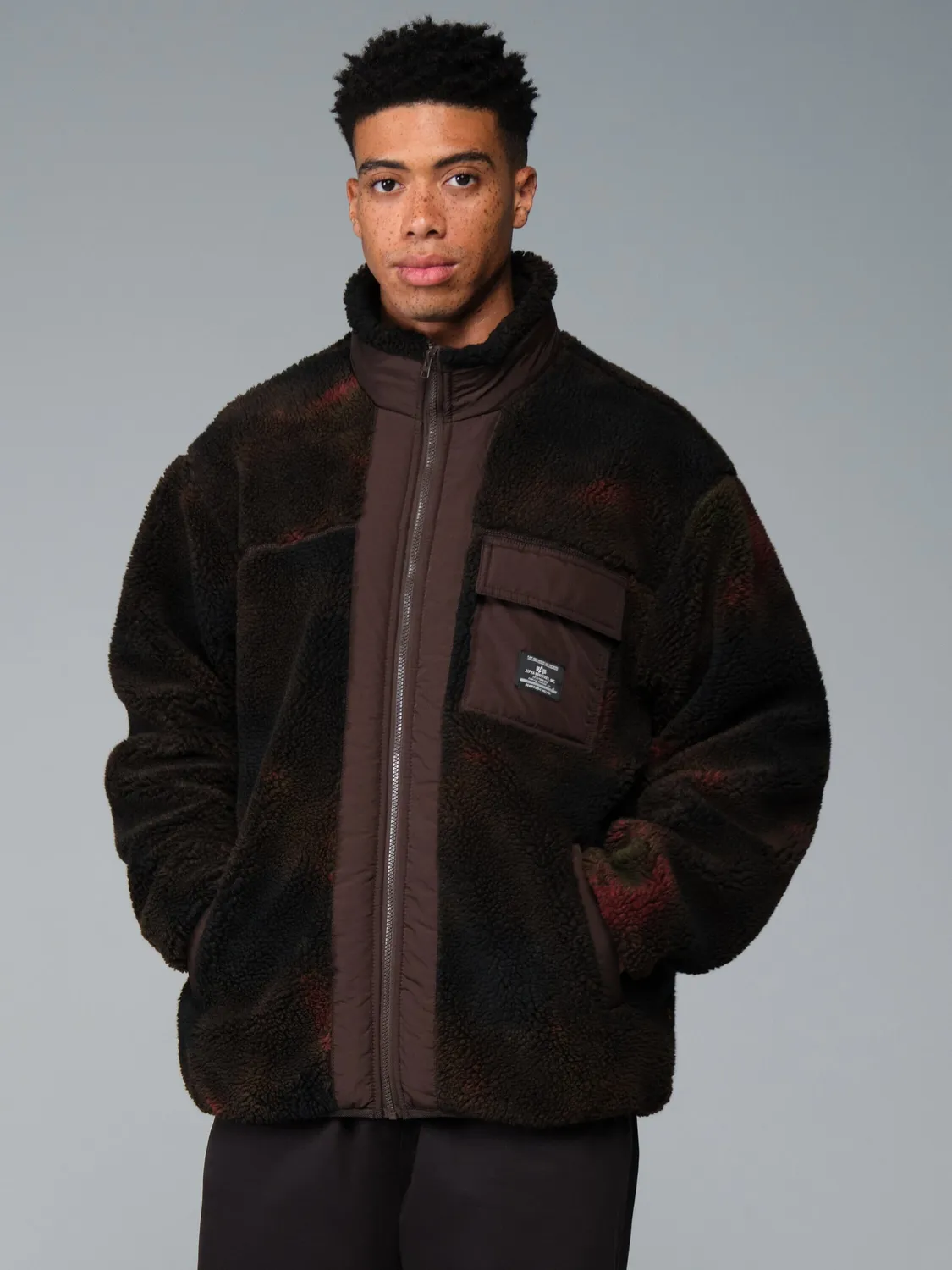 Alpha Industries Houston Sherpa blouson bomber hickory