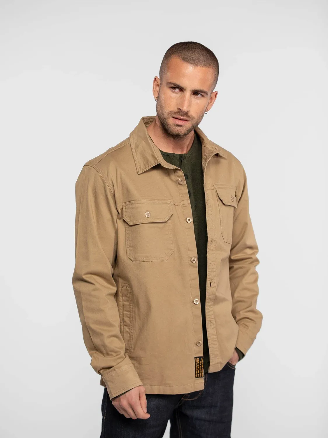 Daytona Comdrill surchemise worker homme Beige serge coton