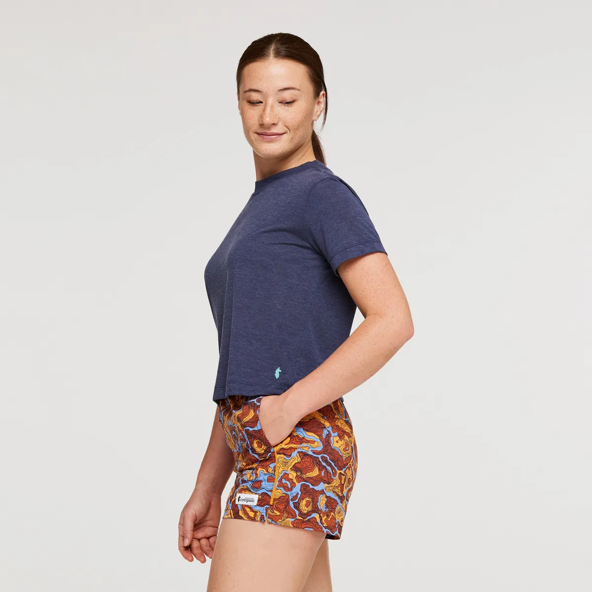 Cotopaxi Paseo Travel Crop t-shirt femme Maritime anti-odeur