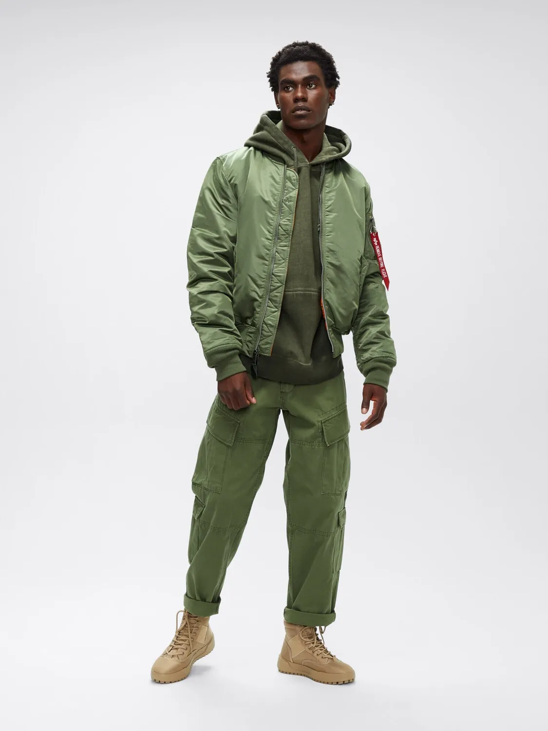 Alpha Industries MA-1 Slim Fit bomber réversible déperlant