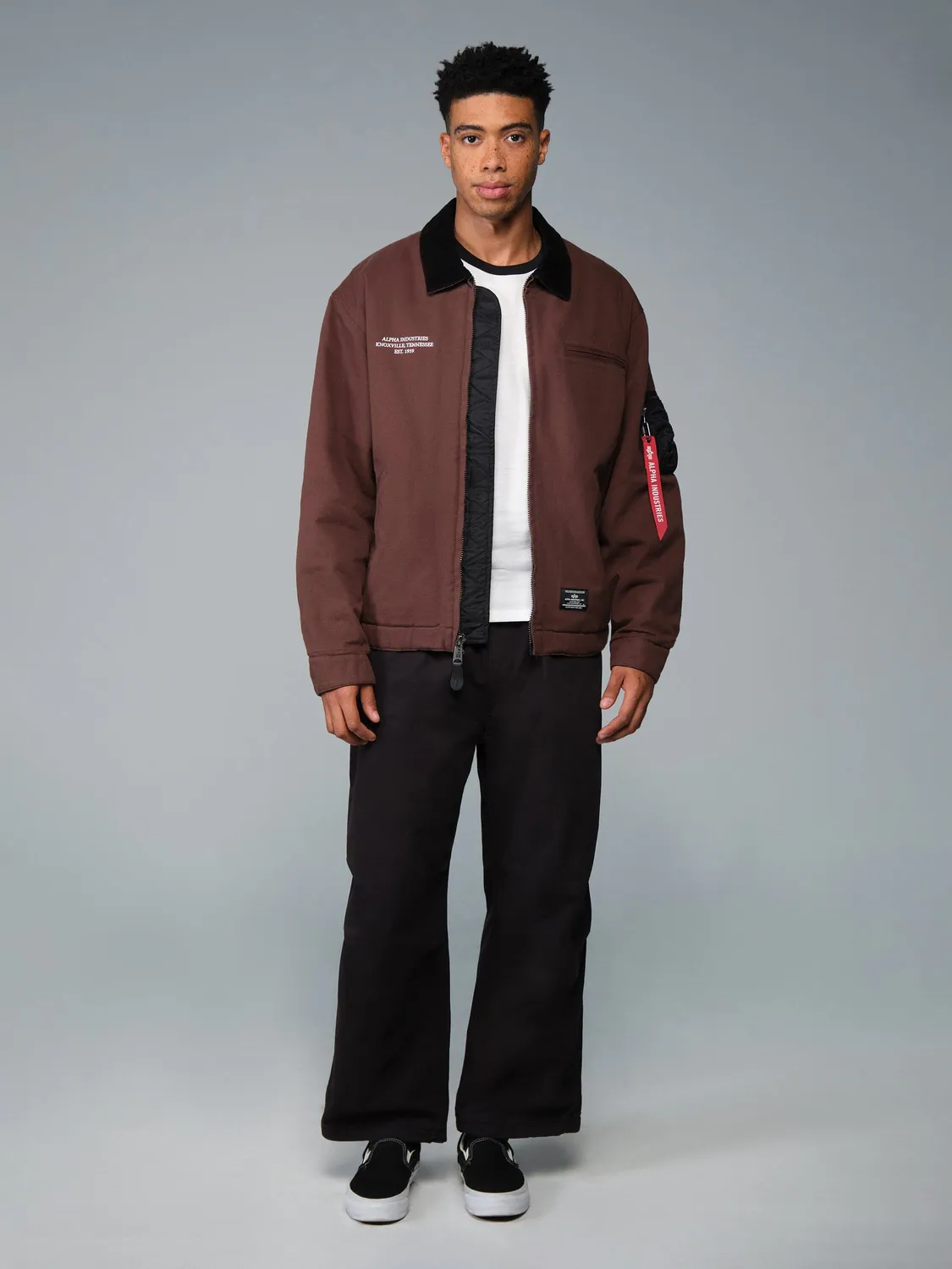 Alpha Industries Butler Work veste cocoa toile coton
