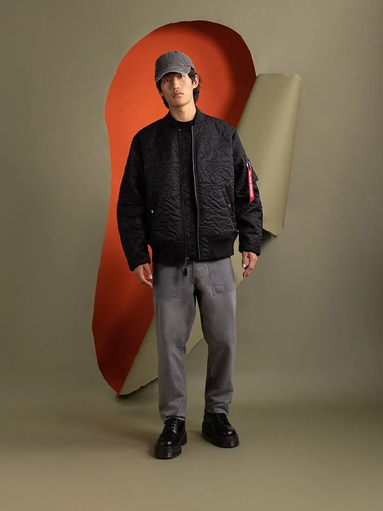Alpha Industries Camo Quilted MA-1 bomber Noir
