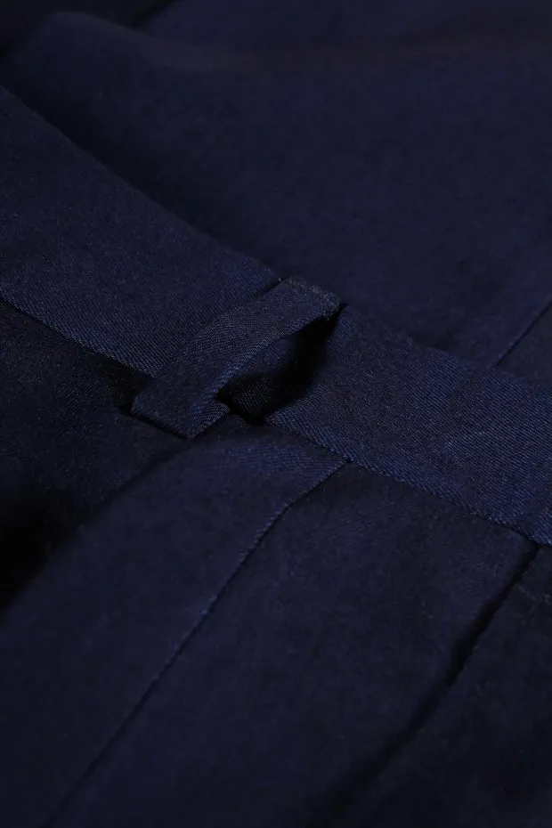 Hollington Jules pantalon large denim japonais bleu nuit