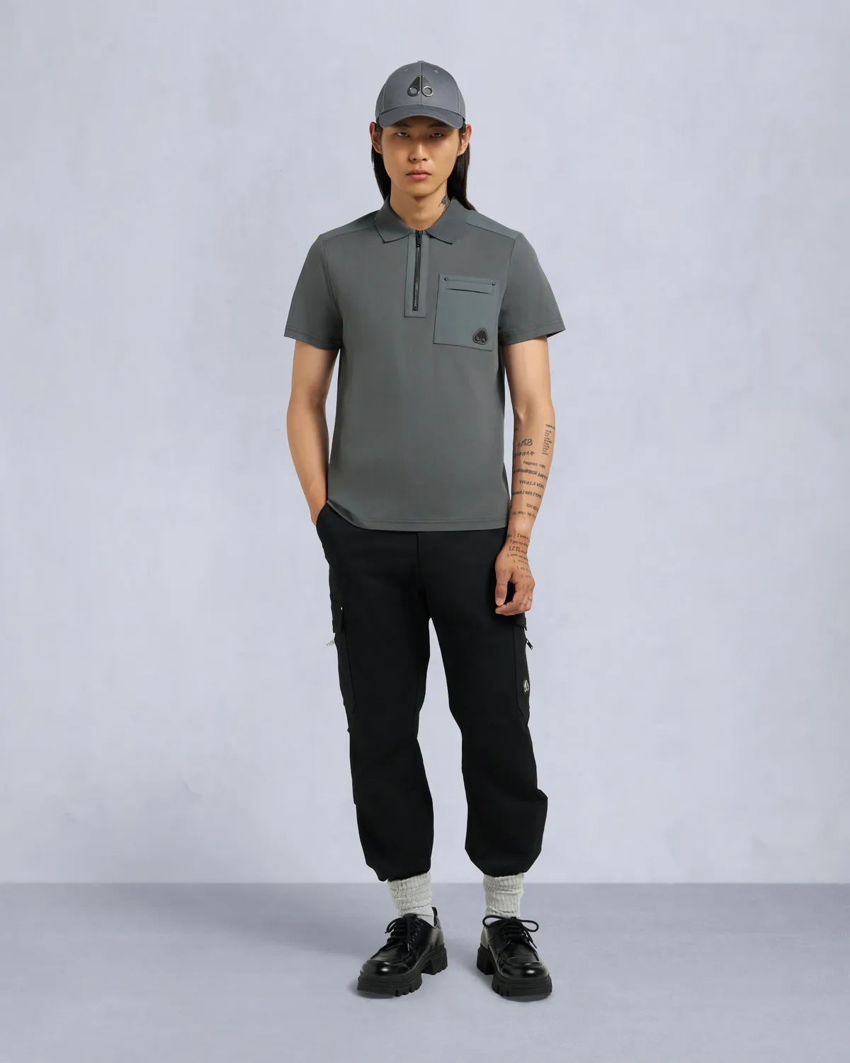 Moose Knuckles Dalon polo écru coton