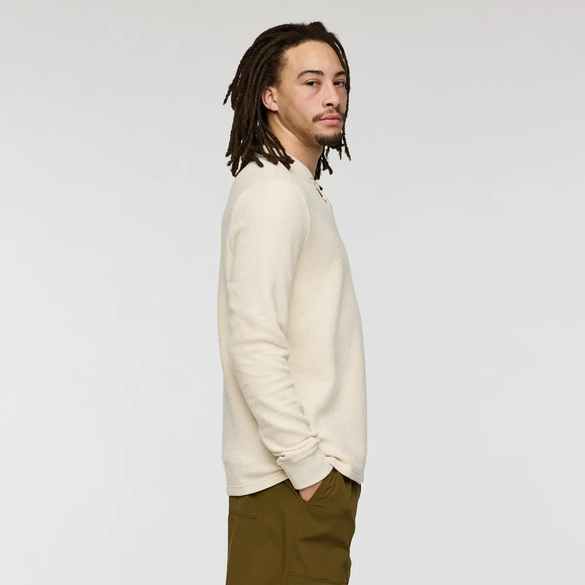 Cotopaxi Atajo henley homme manches longues crème coton