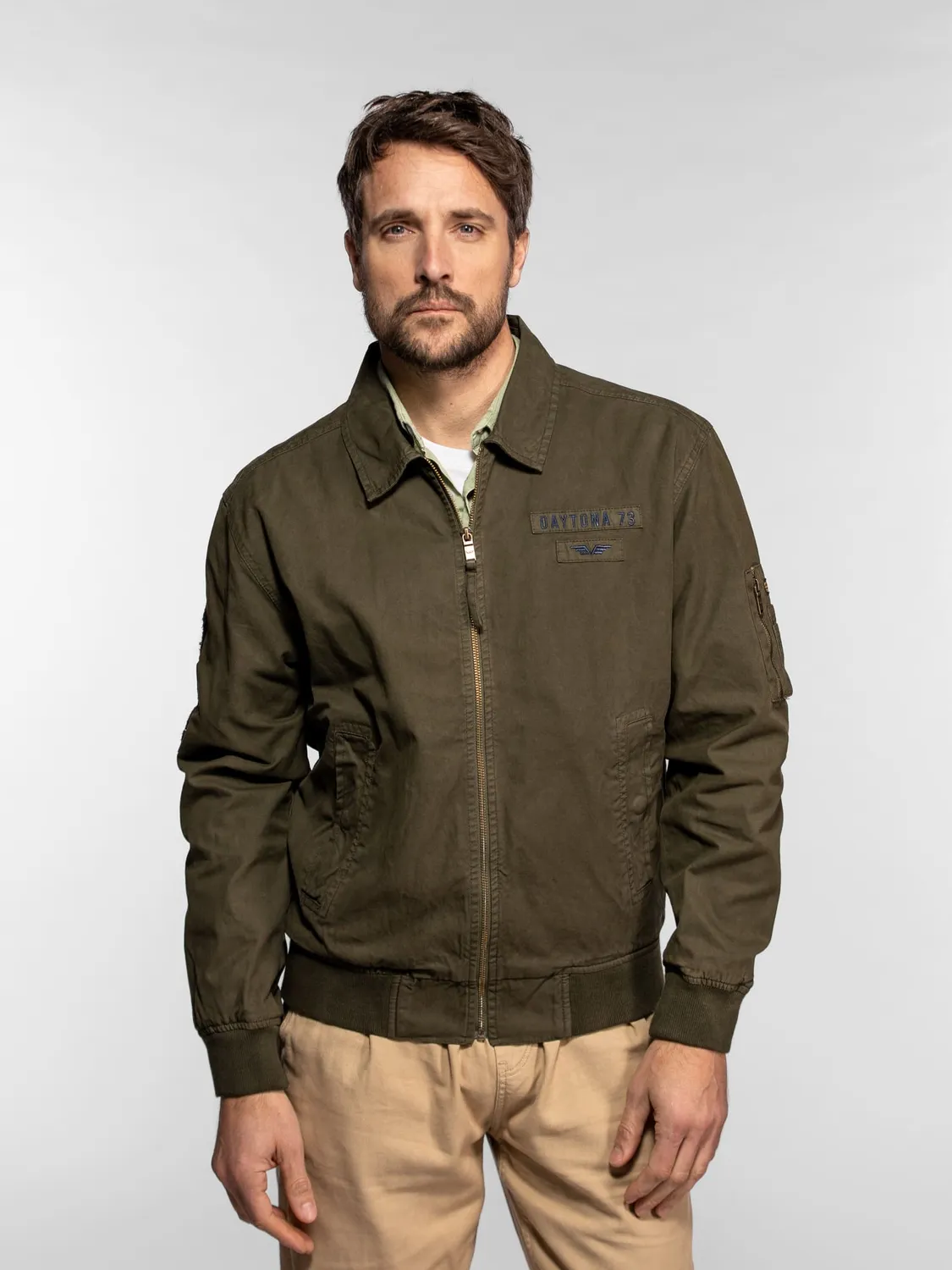 DAYTONA Paulding bomber homme coton broderie aviateur