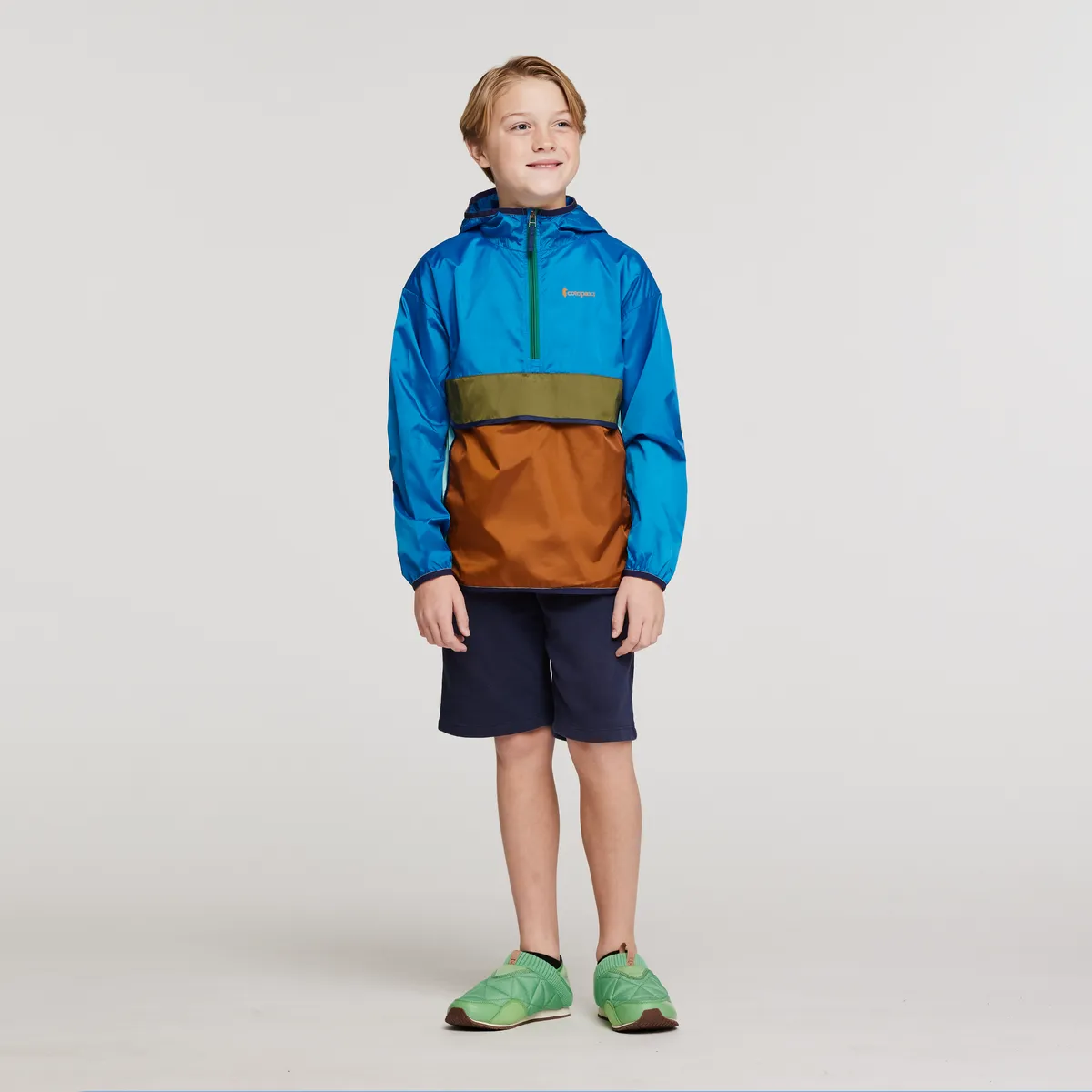 Cotopaxi Teca Half-Zip coupe-vent enfant Fireball léger