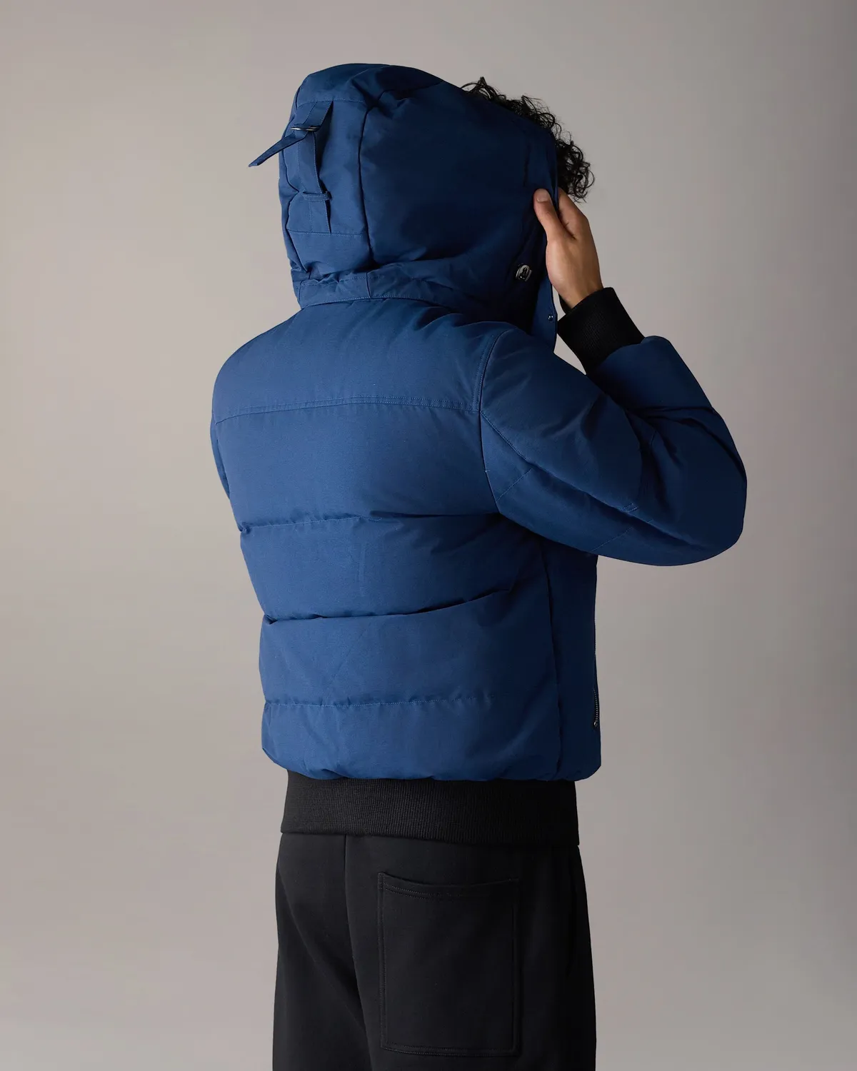 Moose Knuckles Banff bomber bleu nuit duvet
