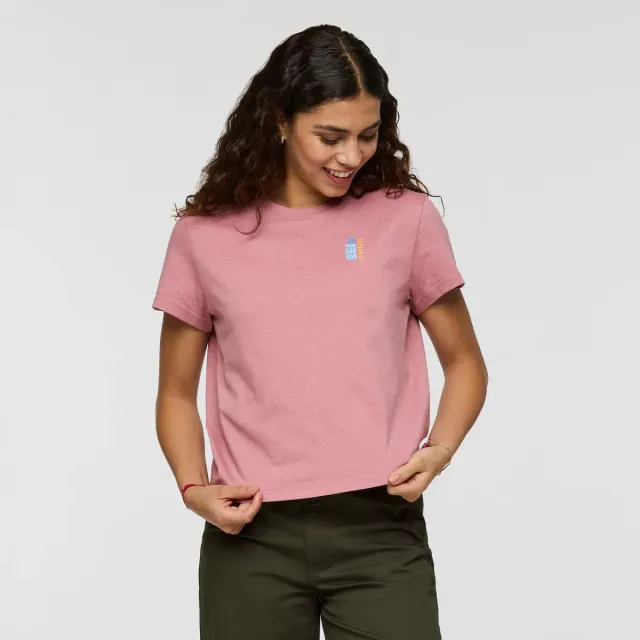 Cotopaxi Bloom t-shirt femme Fjord coton bio