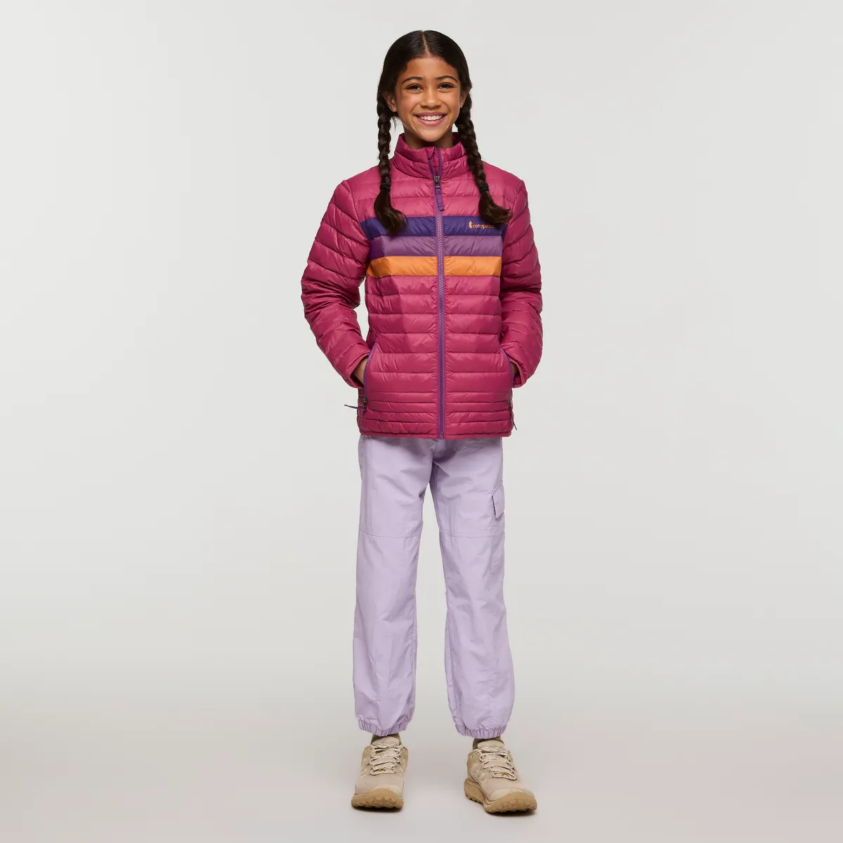 Cotopaxi Fuego doudoune enfant Sangria Stripes duvet