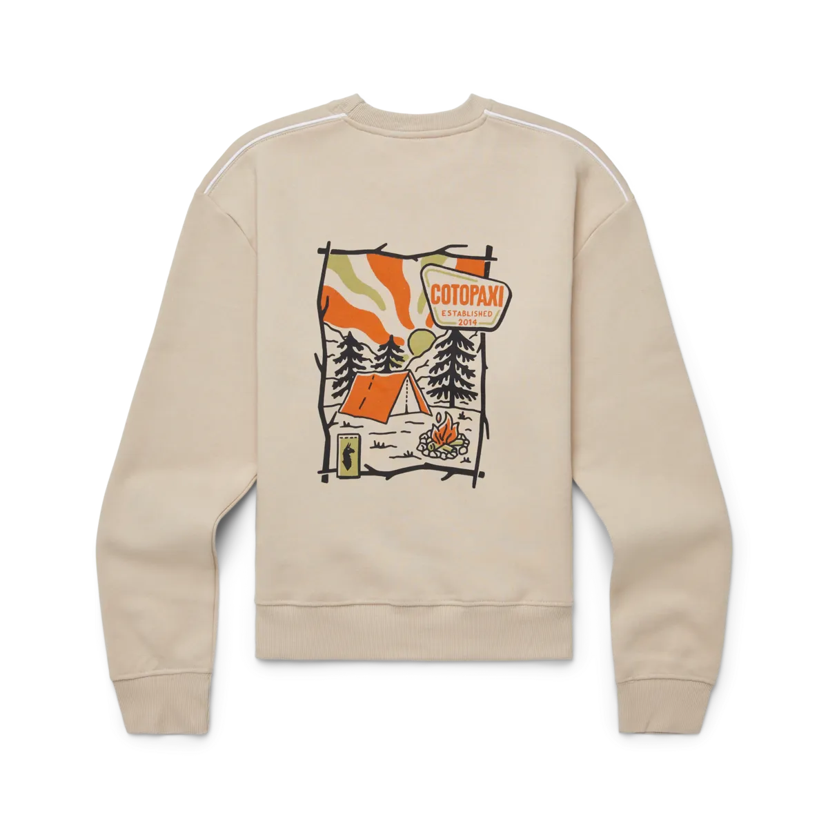 Cotopaxi Camp Life Crew sweat femme Oatmeal coton bio