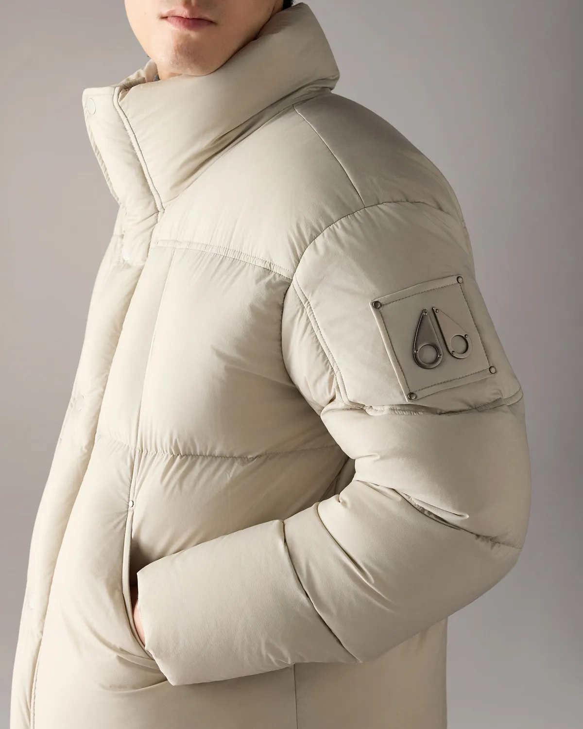 Moose Knuckles Everest Down Jacket doudoune Alabaster oversize