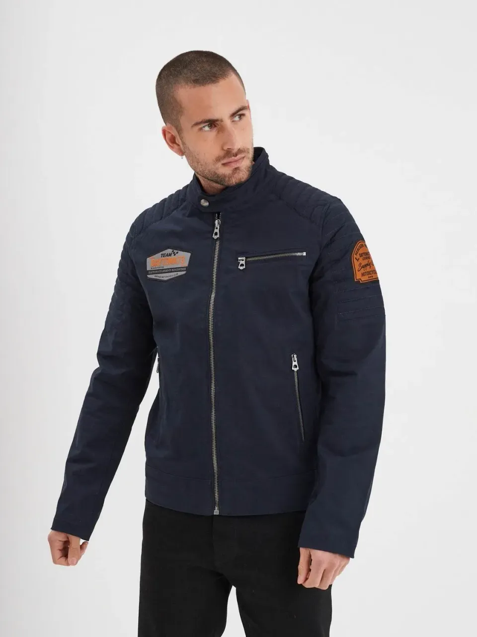 Daytona Bowen veste racing navy coton stretch
