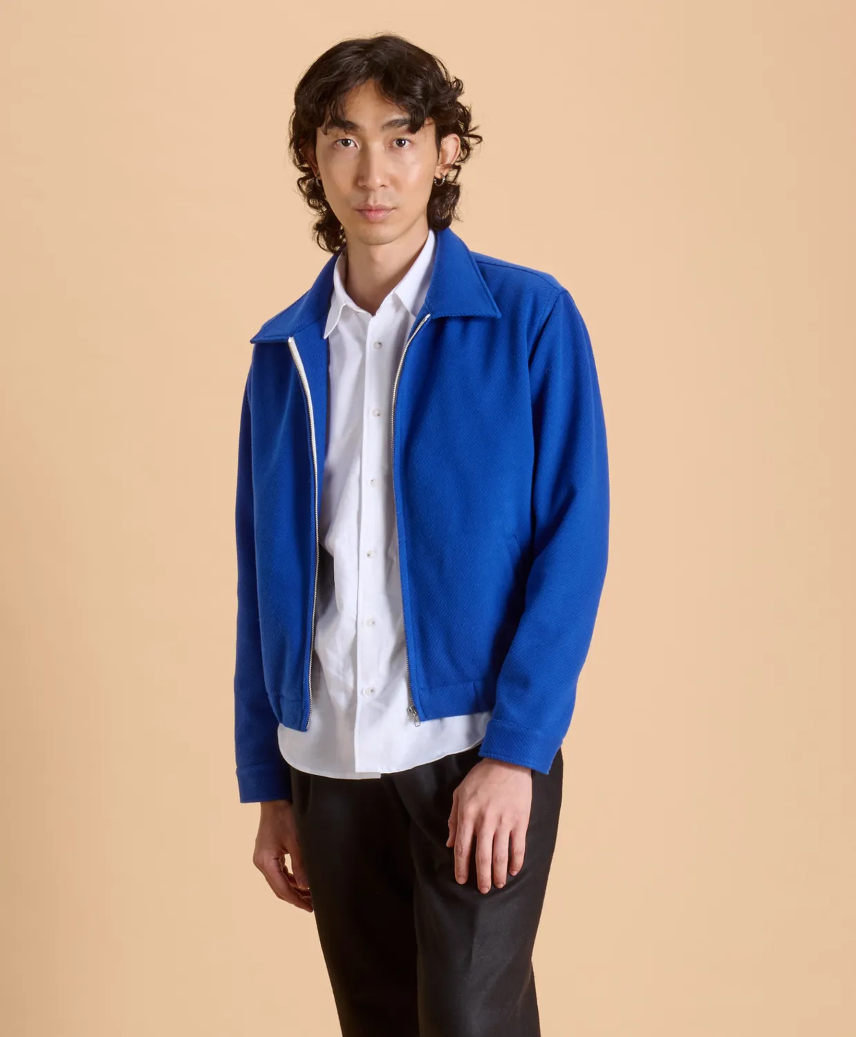 Soubacq Blouson Alexandre blouson sergé bleu flamboyant
