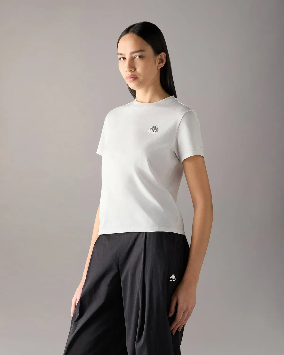 Moose Knuckles Crescent t-shirt Milky Way coton essentiel