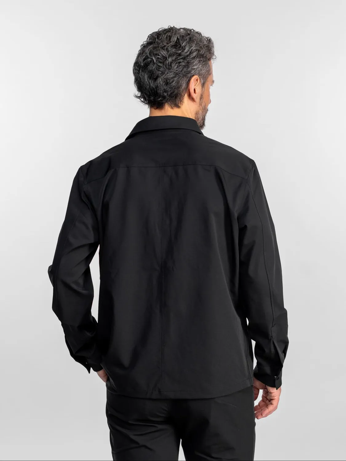 DAYTONA Stretchirt chemise casual homme extensible noir