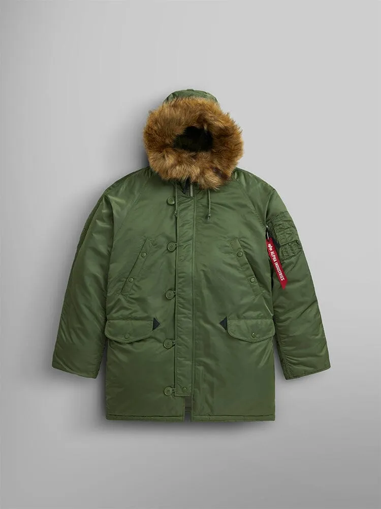 Alpha Industries N-3B parka snorkel noire grand froid
