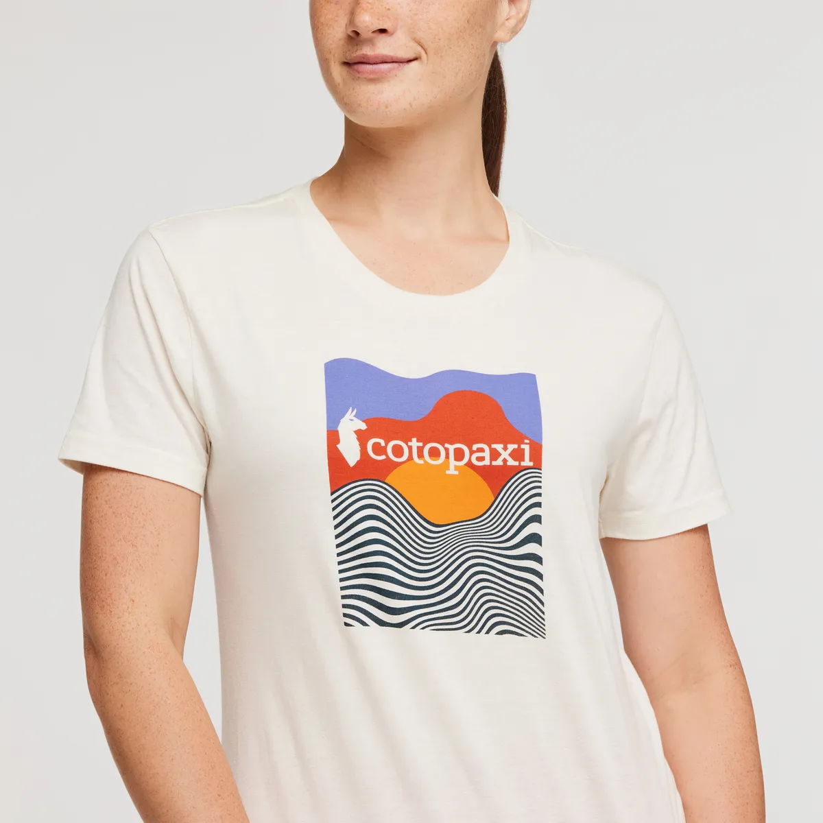 Cotopaxi Vibe t-shirt femme Bone imprimé