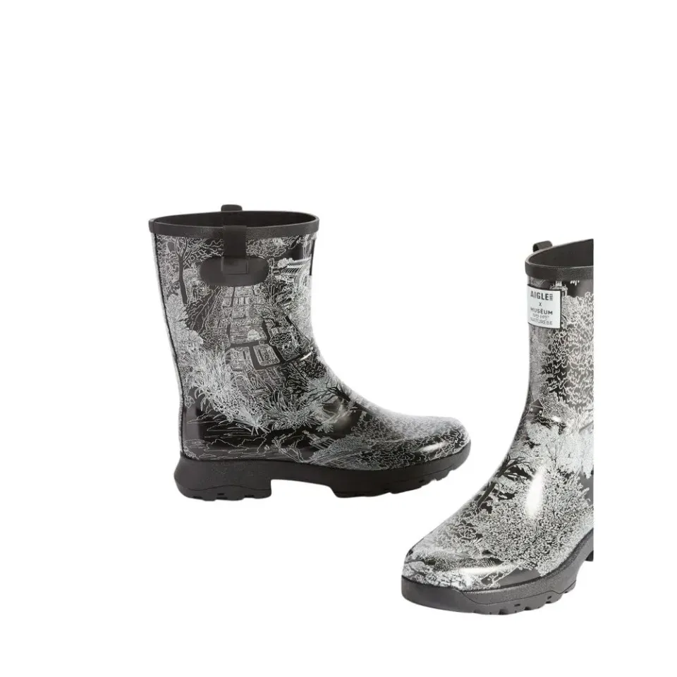 Aigle Alya Print botte pluie femme chevron souple