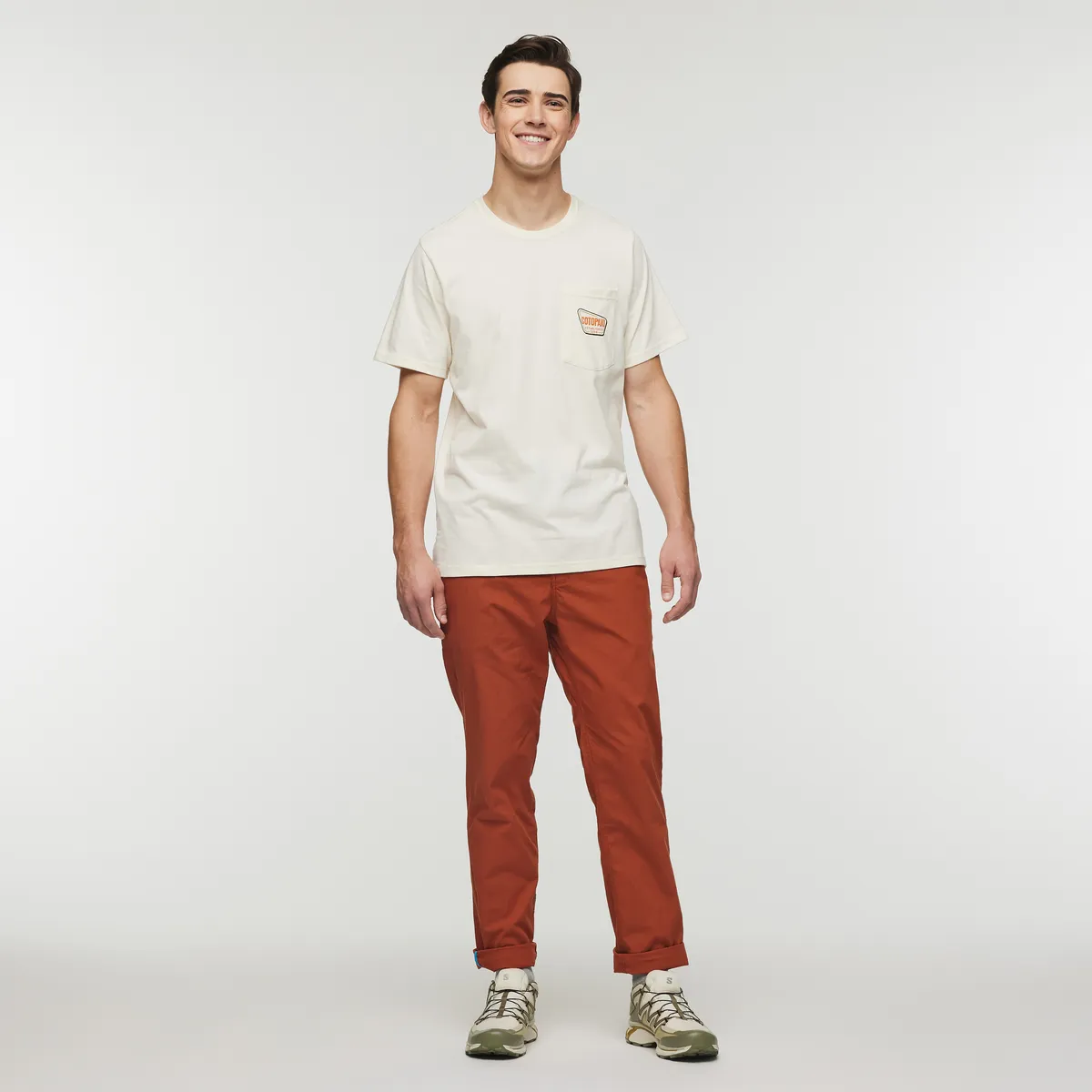 Cotopaxi Camp Life t-shirt homme Lime à poche coton