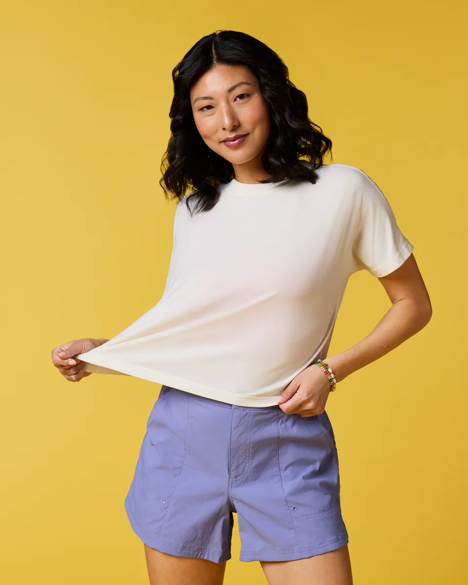 Cotopaxi Empaca Boxy t-shirt femme Bone stretch