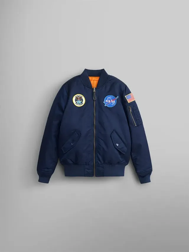 Alpha Industries NASA MA-1 blouson bomber enfant bleu replica