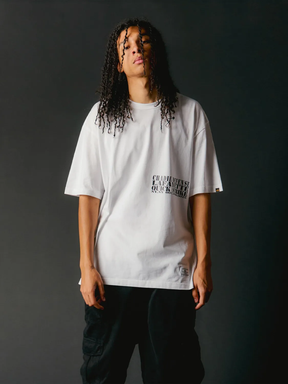 Alpha Industries Chadie Sonar tee blanc coton