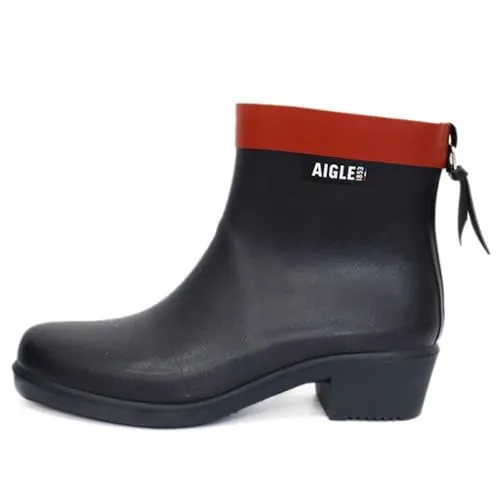 Aigle Myrica bottillon pluie femme 39 marine talon