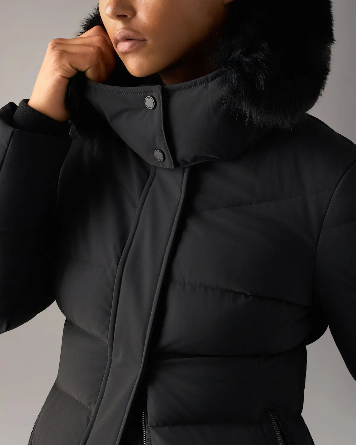 Moose Knuckles Jocada Long Down Parka doudoune noire longue