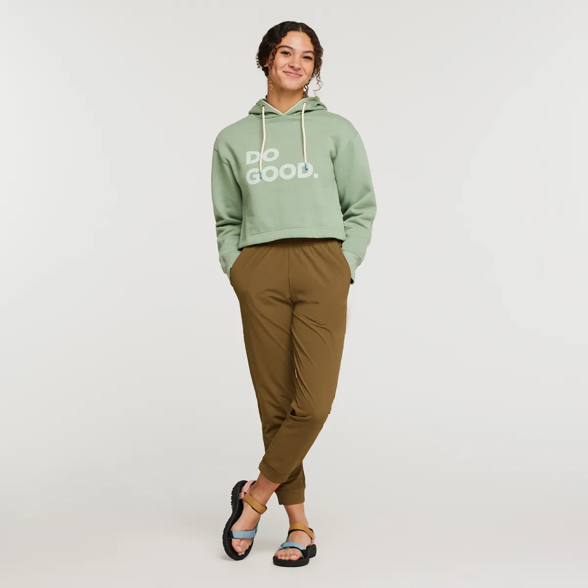 Cotopaxi Do Good sweat court femme Pine coton bio