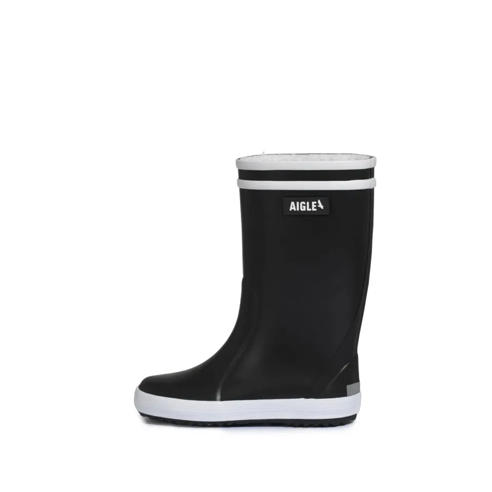 Aigle Lolly Pop Fur bottes caoutchouc noir 24 EU fourrées