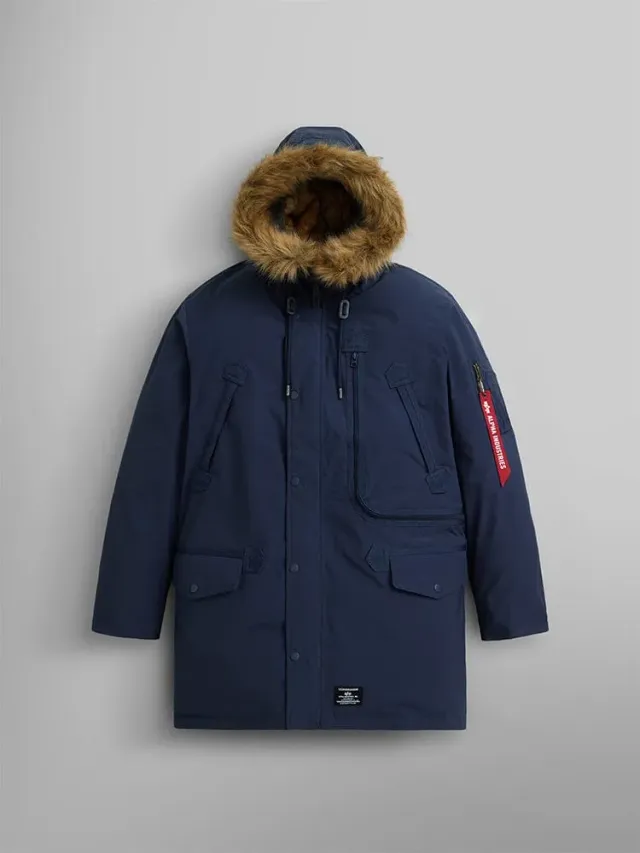 Alpha Industries N-3B Alpine parka Replica Blue grand froid