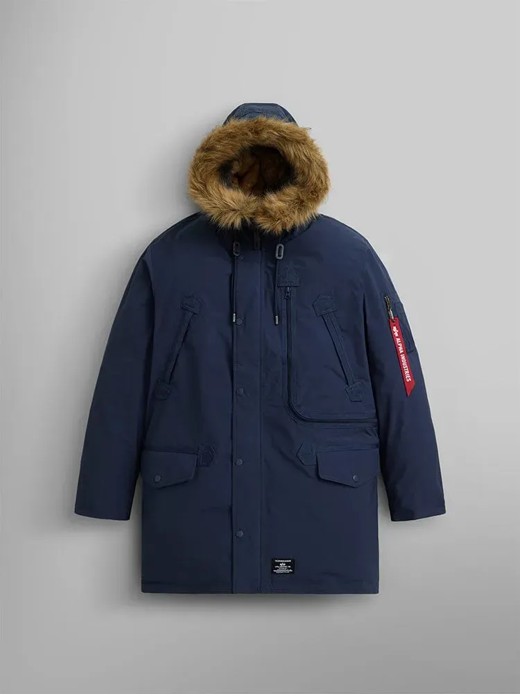 Alpha Industries N-3B Alpine parka Replica Blue grand froid
