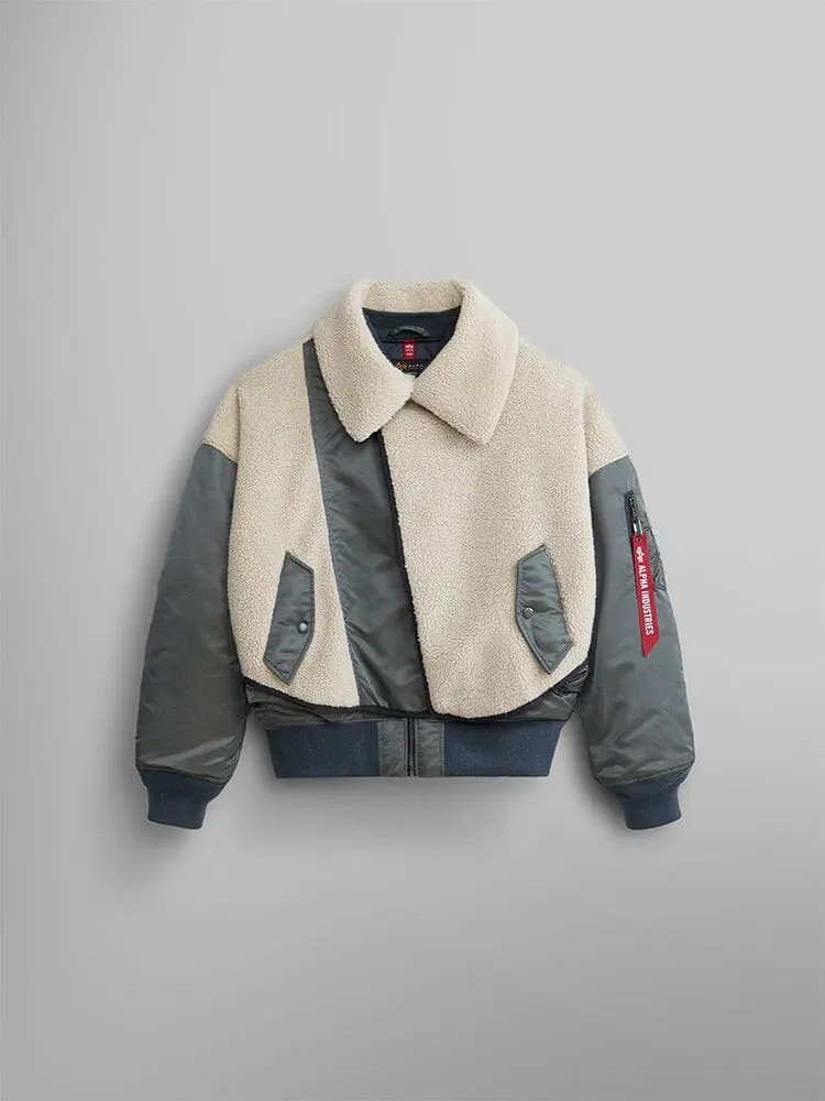 Alpha Industries B-15 Sherpa Hybrid blouson femme gris