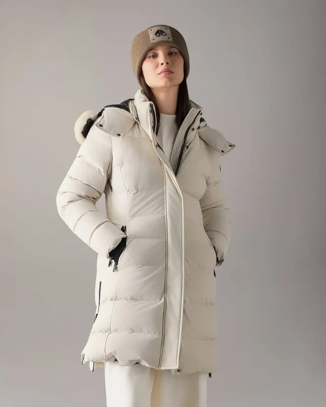 Moose Knuckles Watershed Parka Duvet Alabaster Femme