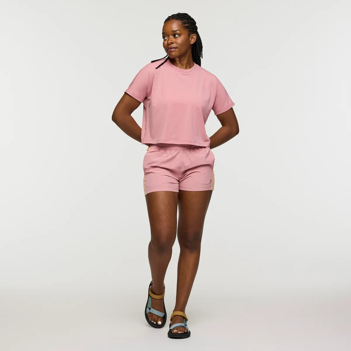 Cotopaxi Empaca Boxy t-shirt femme Rose cropped