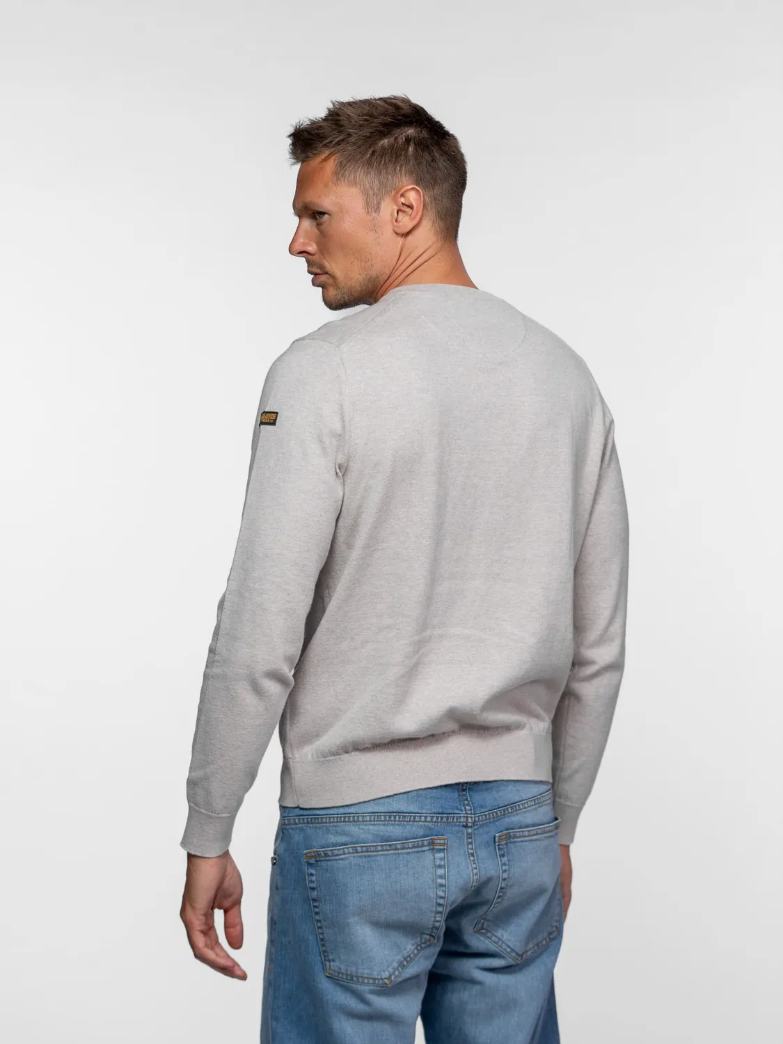 Daytona Ayulo pull homme beige cachemire coton
