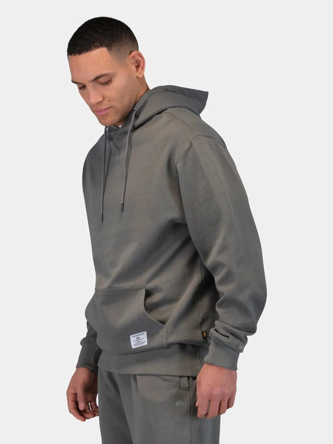 Alpha Industries Essential French Terry hoodie gris coton